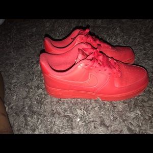 Air force ones all red